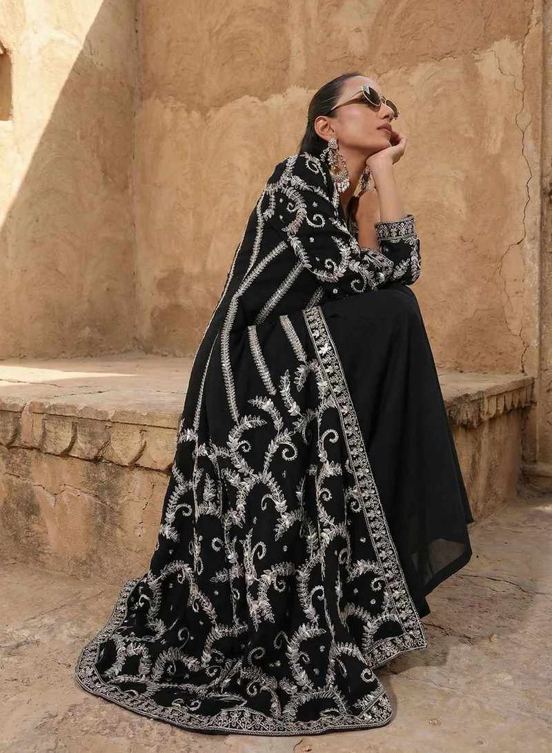 ISHIN  Rich Black A Line Dresses for Women | Best Price UAE